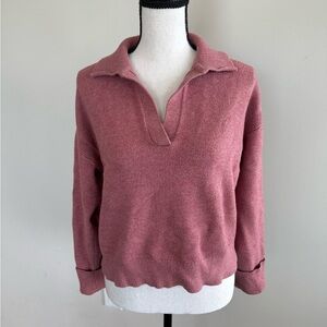 a new day Women's V-Neck Sweater in Dusty Rose